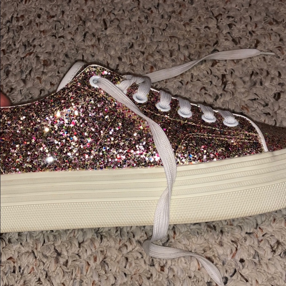 Saint Laurent sparkle platform sneakers - Picture 3 of 5